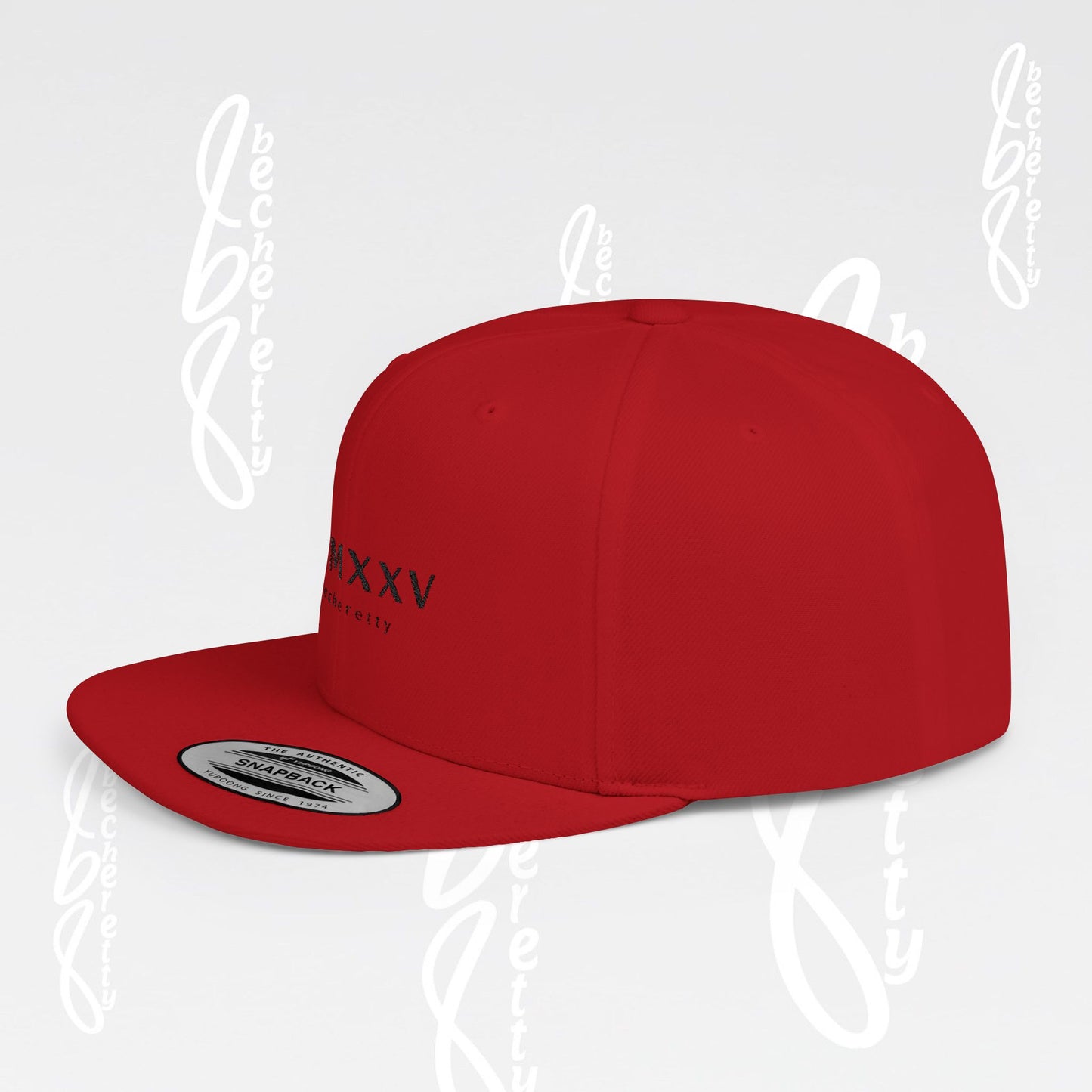 Snapback Cap Baseball - Becheretty MMXXV Graphic Art Minimalist