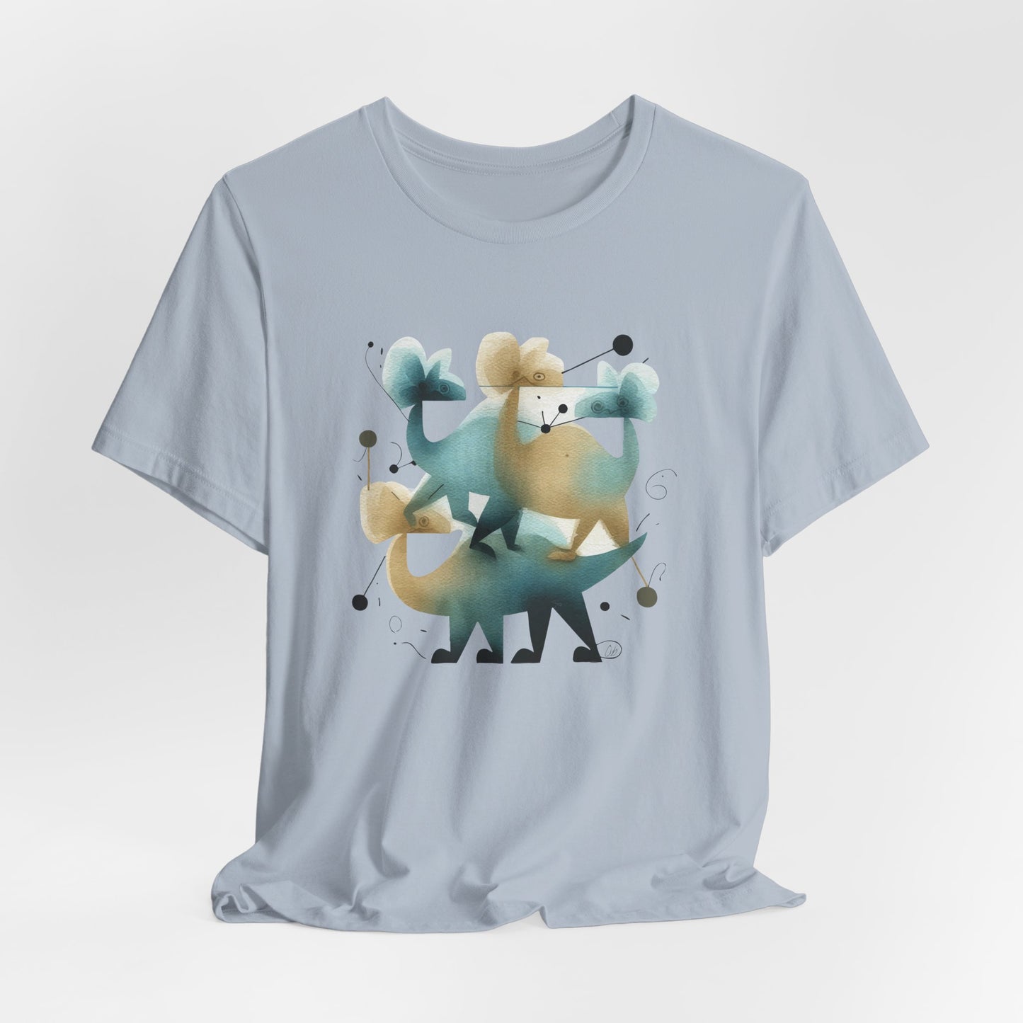 Abstract Balance "Dino"  Modern Graphic T-Shirt - Art Graphic Becheretty - Original abstract Illustration