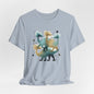 Abstract Balance "Dino"  Modern Graphic T-Shirt - Art Graphic Becheretty - Original abstract Illustration