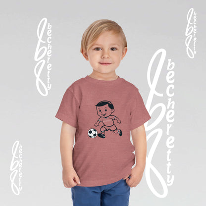 Toddler T'Shirt for Playful Days By Becheretty Design - Casual Toddler Wear - Soccer Lovers