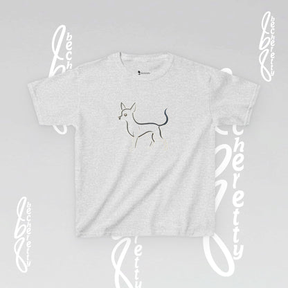 Adorable Dog Illustration Kids Tee - Cute Pet Shirt for Animal Lovers, Gift for Dog Owners, Casual Wear