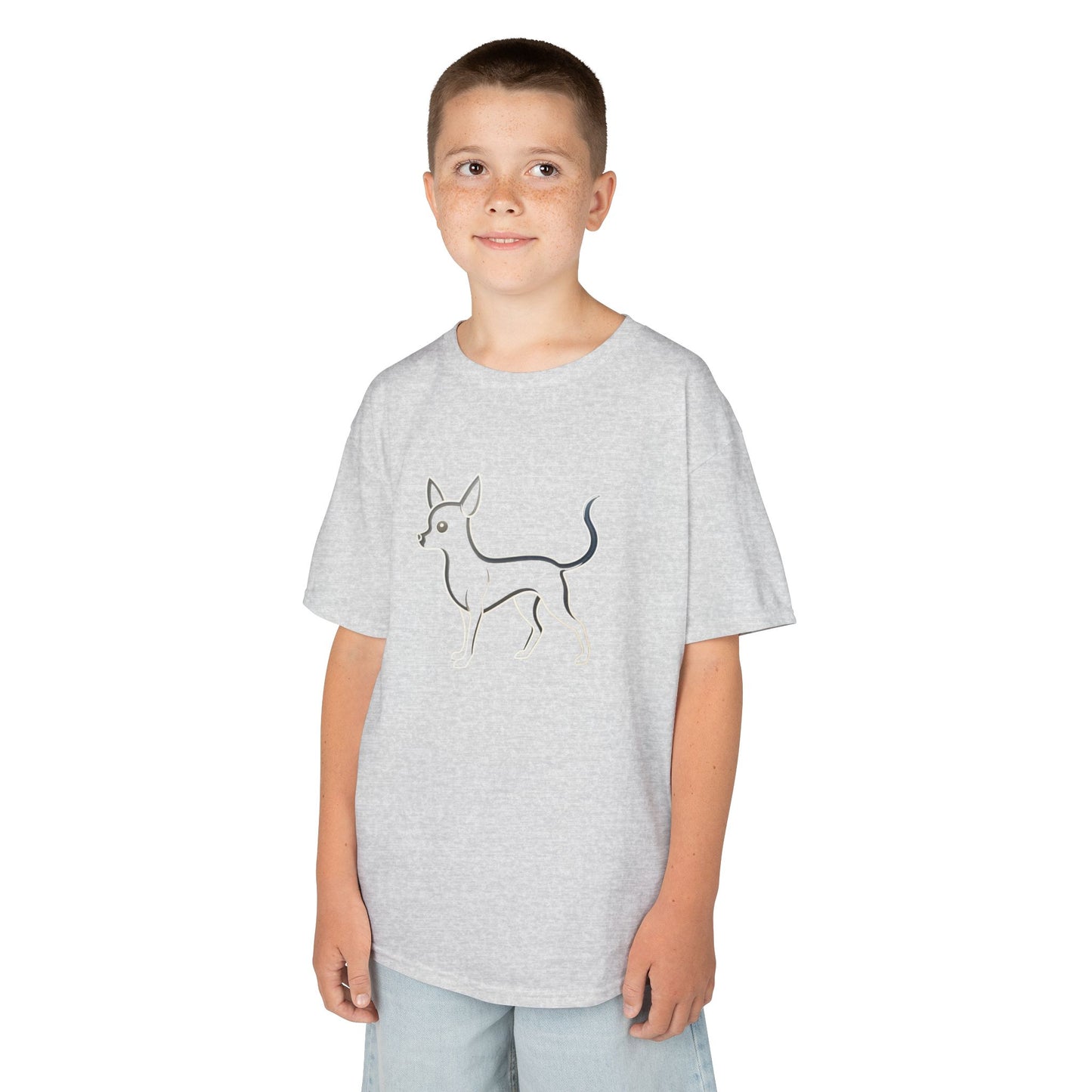 Adorable Dog Illustration Kids Tee - Cute Pet Shirt for Animal Lovers, Gift for Dog Owners, Casual Wear