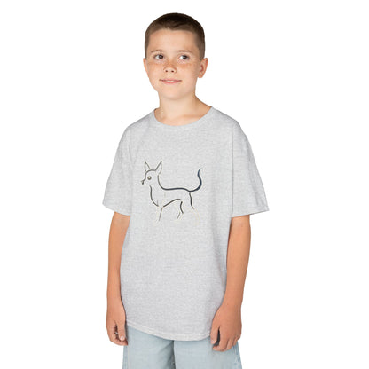 Adorable Dog Illustration Kids Tee - Cute Pet Shirt for Animal Lovers, Gift for Dog Owners, Casual Wear