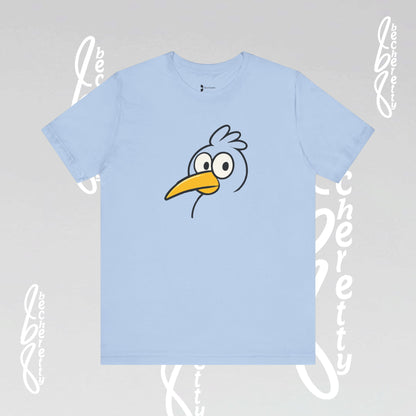 Artistic Minimalist Graphic Becheretty T-shirt - Inspired by a child's drawing - Every Mind Can Fly - Celebrating Neurodiversity.