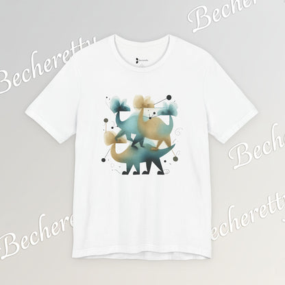 Abstract Balance "Dino"  Modern Graphic T-Shirt - Art Graphic Becheretty - Original abstract Illustration