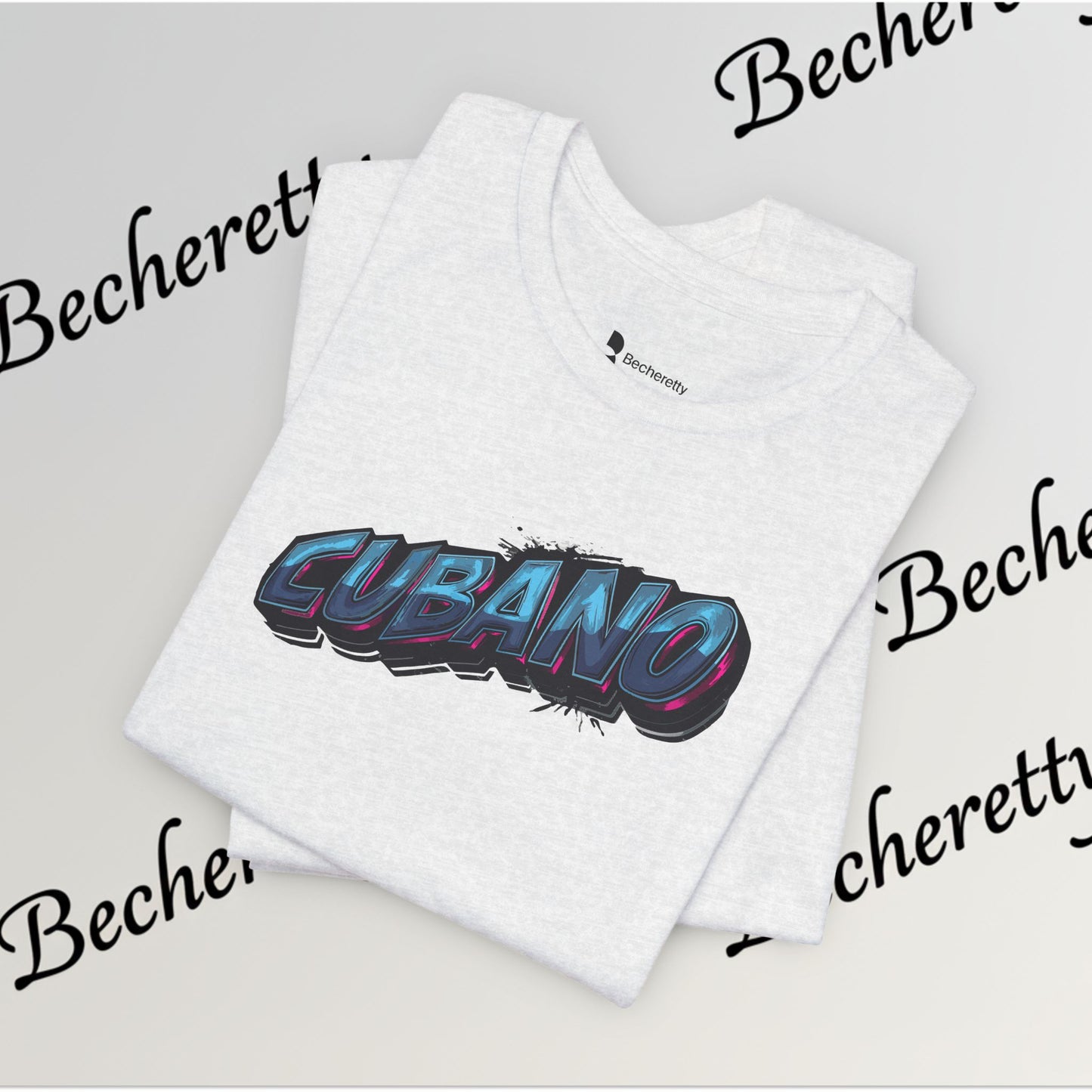 Graphic Tee "Cubano" Minimalist Art Graphic Becheretty - T-shirt that expresses confidence - Casual Wear