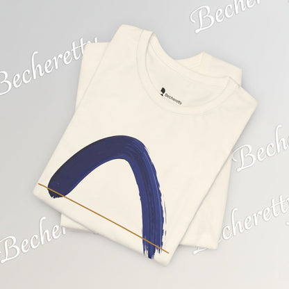 The Horizon Arc | Minimalist Brushstroke Tee - Art Graphic Becheretty - Exclusive series focused on clean, intentional art.