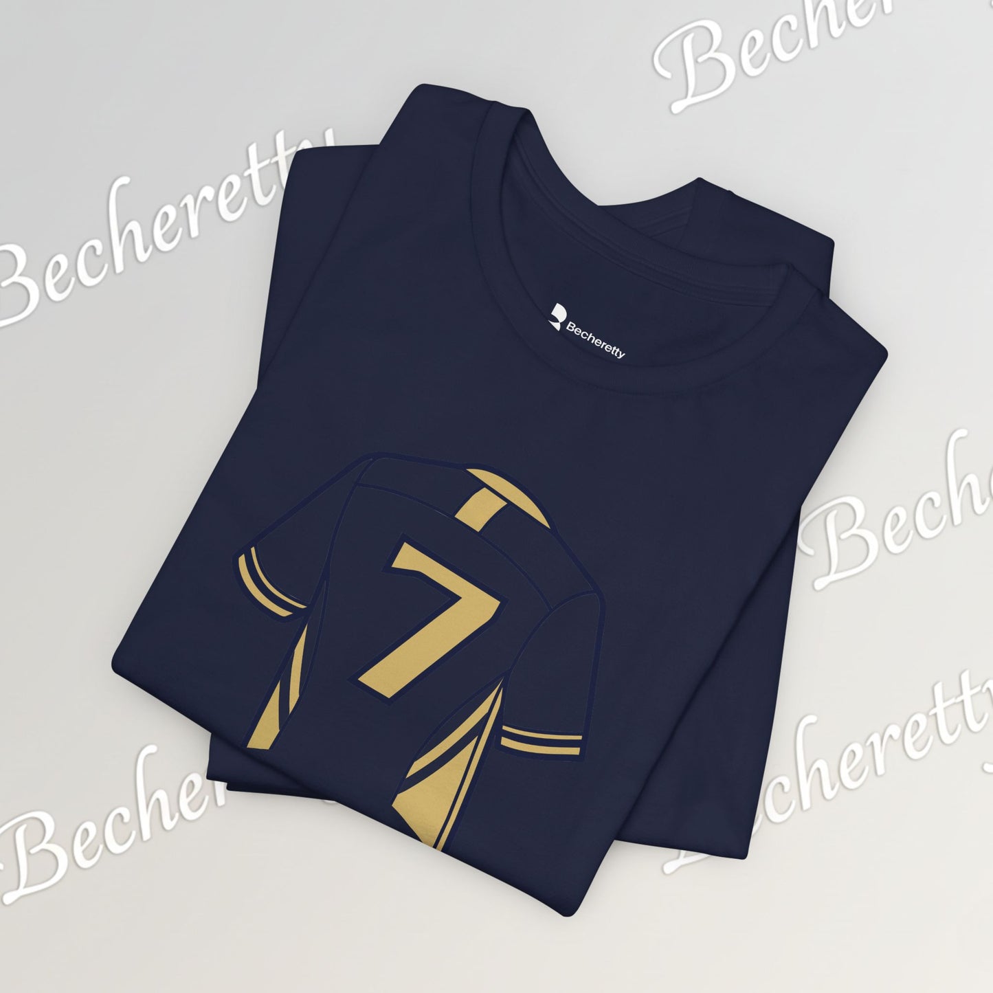 T-shirt - Number 7 GOAL - Art Graphic Minimalist Becheretty - Casual Wear - Team Spirit