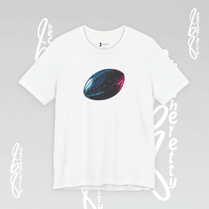 American Football T-Shirt - Art Graphic Becheretty. Game day, casual wear, unique design.