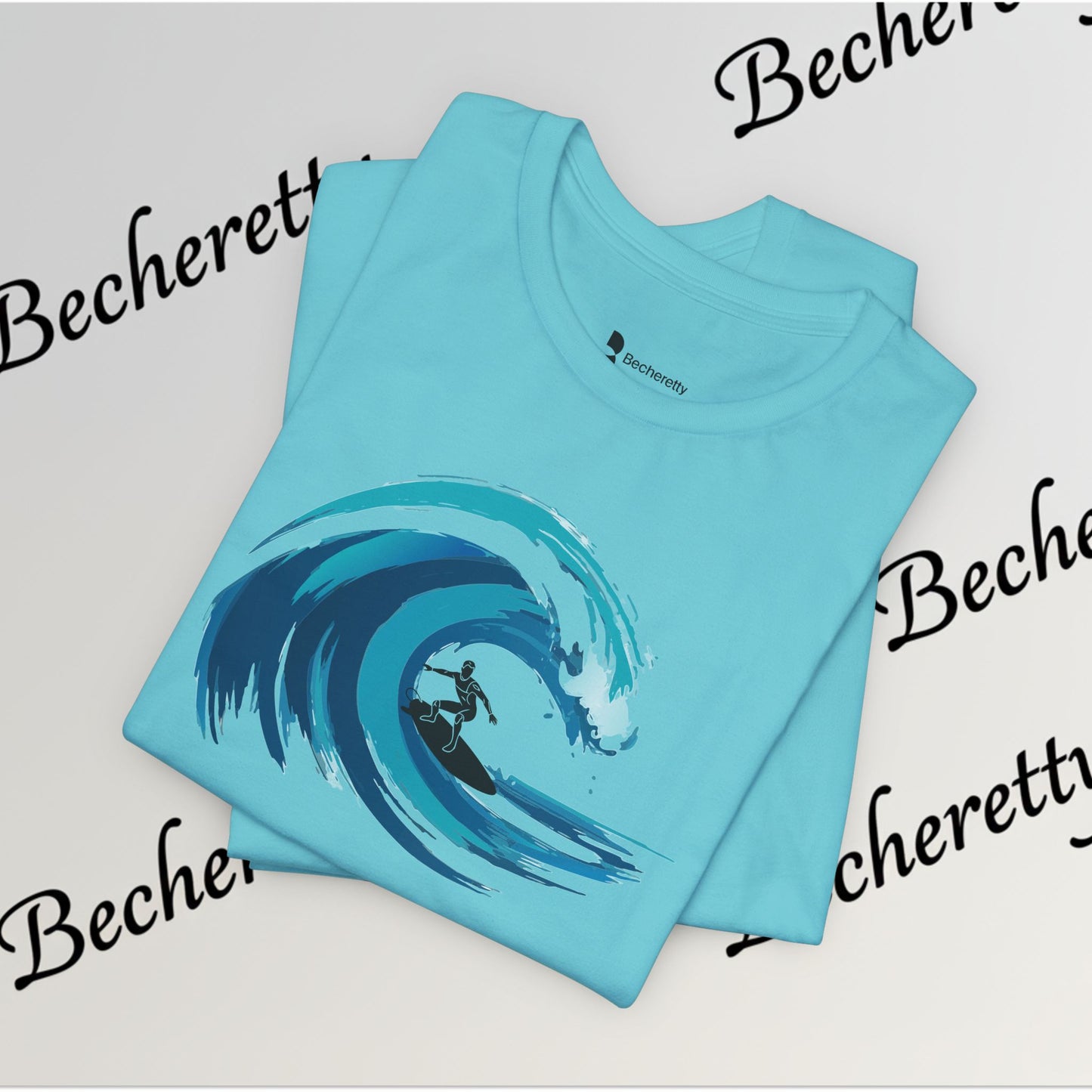 Ocean Wave Surf Tee — The Art of Surf - Graphic Minimalist Becheretty - Surfing is just painting — the ocean is the brush