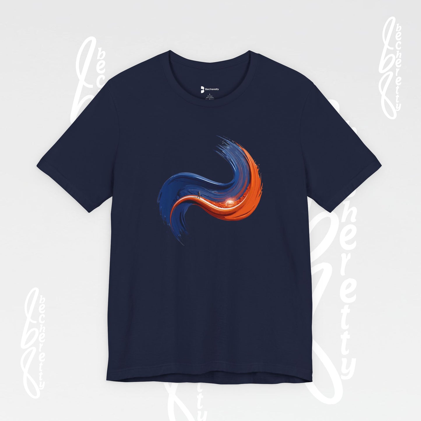 Graphic Abstract Colorful Brushstroke Tee - Art Minimalist Becheretty - Casual Wear - Authentic Apparel
