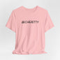 Short Sleeve Tee Becheretty  "Minimalist Design. Maximum Impact" Express Yourself. Casual Wear