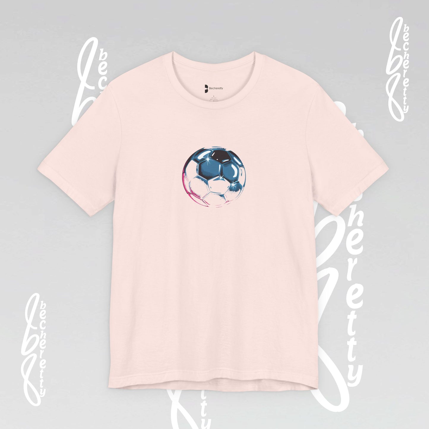 Artistic Soccer Ball T-Shirt - Becheretty Art Graphic - Active Lifestyle / Casual Wear