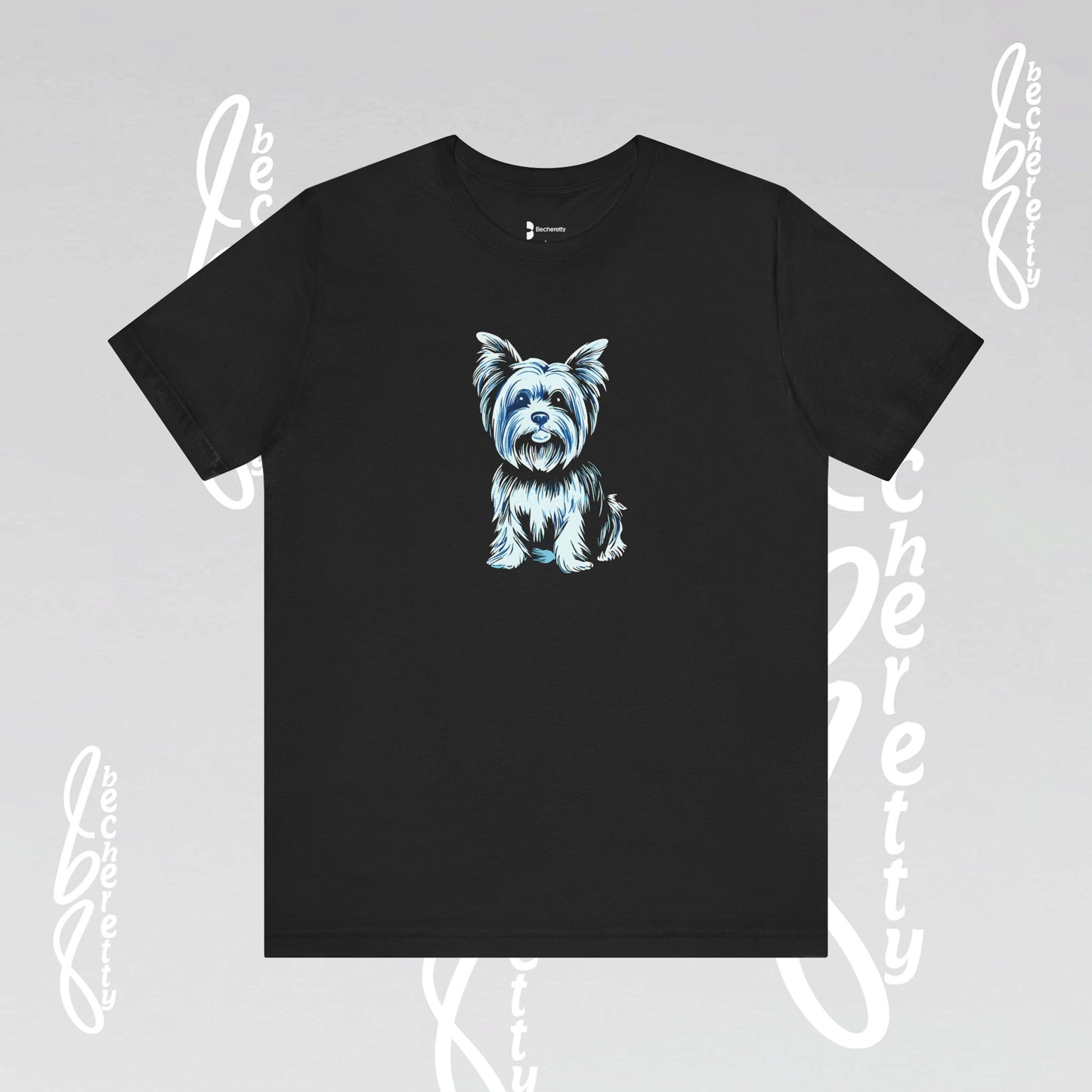 Yorkie T'Shirt - Art Graphic Becheretty - Perfect gift for Pets Lovers - Casual Wear