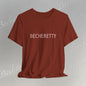 Minimalist Logo Tee Becheretty - Short Sleeve- Casual Style, Unisex - Relaxed Fit Top - Everyday wear