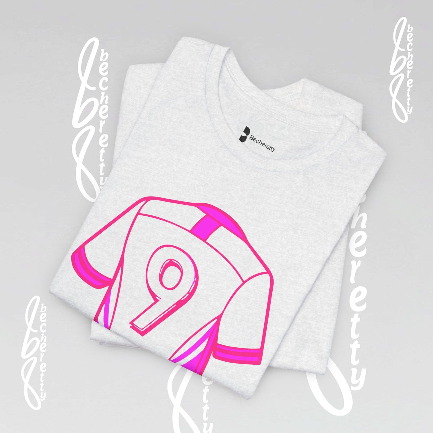 T-Shirt Number 9 - GOAL- Art Graphic Becheretty - Perfect Gift for Soccer Lovers - Casual Wear