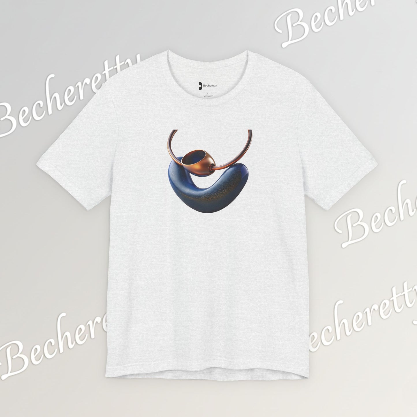 Necklace - Artistic design - T-Shirt short sleeve Becheretty- Fashion Casual Wear - Ideal Gift for Women