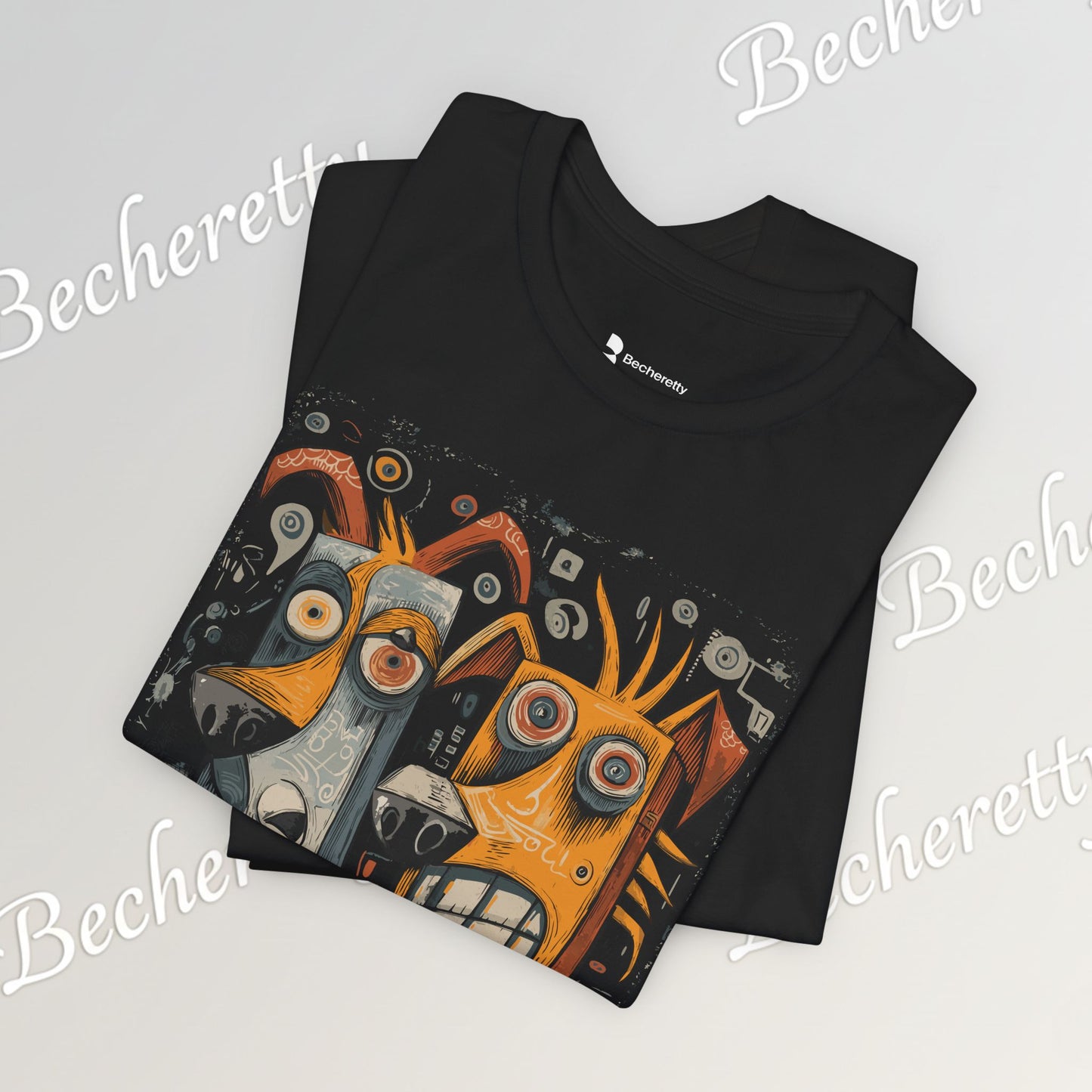 Twin Instincts T-shirt Becheretty - Perfect for art-driven fashion, and anyone who wears instinct as identity.