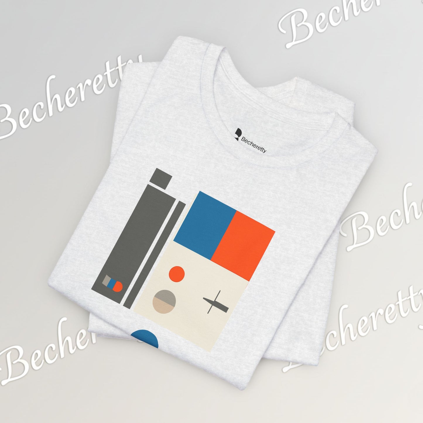 Artistic Graphic T-Shirt Becheretty - Perfect Gift for Art Lovers - Bauhaus-inspired geometric artwork