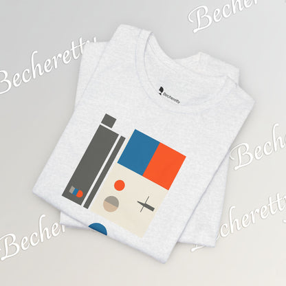 Artistic Graphic T-Shirt Becheretty - Perfect Gift for Art Lovers - Bauhaus-inspired geometric artwork
