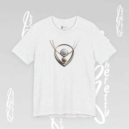 Artistic Necklace - Graphic Tee Becheretty – Unique Design - Casual wear - Women's Perfect Gift