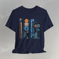 Modern Geometry Tee  "Urban Totems" Art Graphic Becheretty - Timeless, versatile, and unmistakably modern.