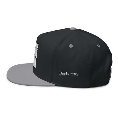 Embroidered Flat Bill Cap for Trendsetters - Art Graphic Becheretty