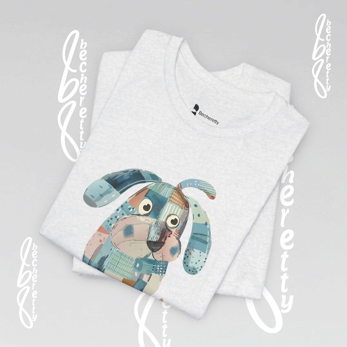 Dog Lovers Tee "Frenchie" Art Graphic Becheretty - Special gift for French Bulldog owners - Casual Wear