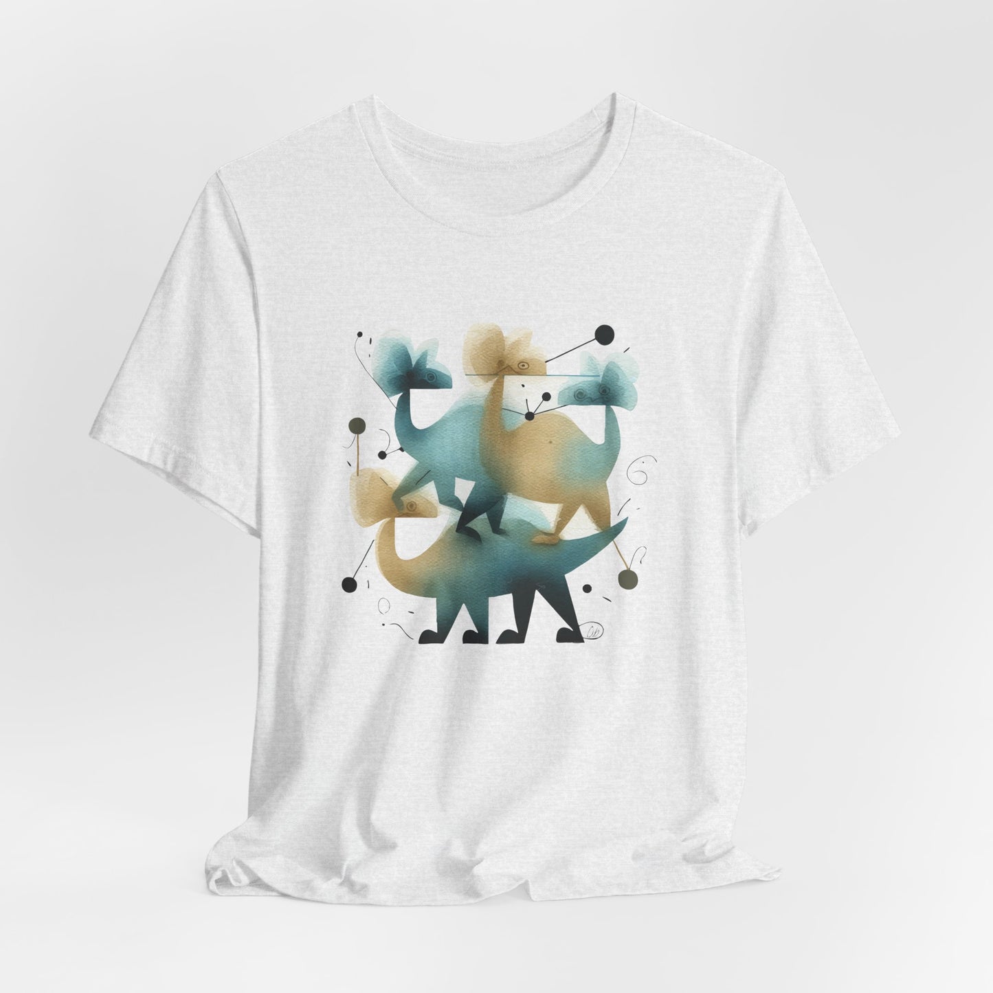 Abstract Balance "Dino"  Modern Graphic T-Shirt - Art Graphic Becheretty - Original abstract Illustration