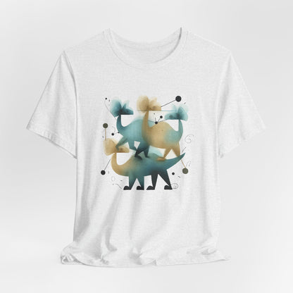 Abstract Balance "Dino"  Modern Graphic T-Shirt - Art Graphic Becheretty - Original abstract Illustration