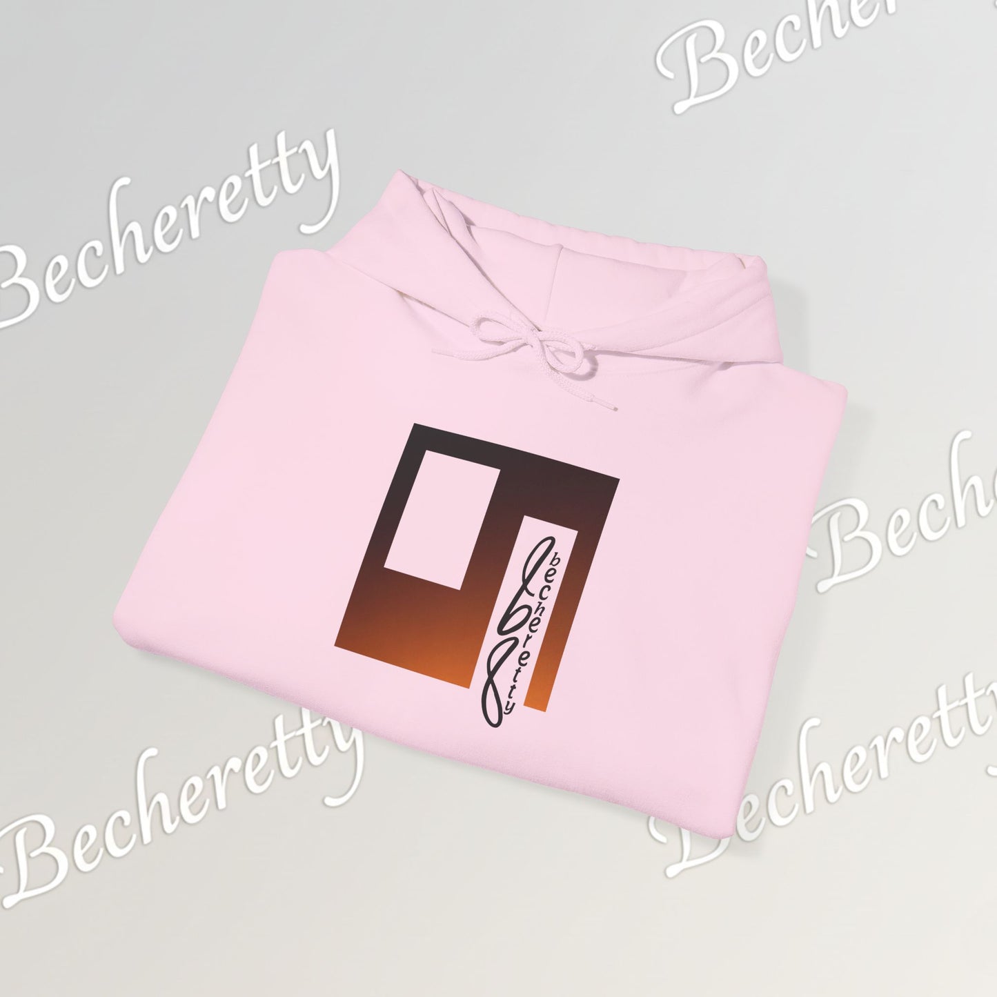 "The Horizon" Abstract Script Hoodie - Art Minimalist Becheretty - Everyday wear - Artistic & Cozy
