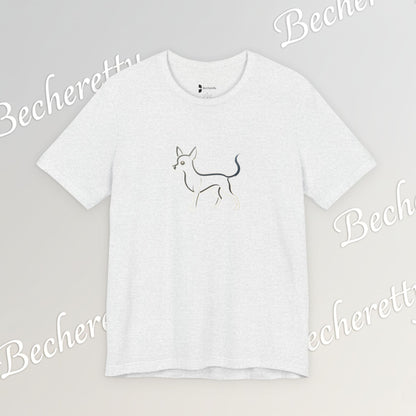 The Minimalist Muse: Chihuahua Line Art Tee Becheretty - "dog lovers"— less is often much more.
