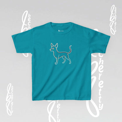 Adorable Dog Illustration Kids Tee - Cute Pet Shirt for Animal Lovers, Gift for Dog Owners, Casual Wear