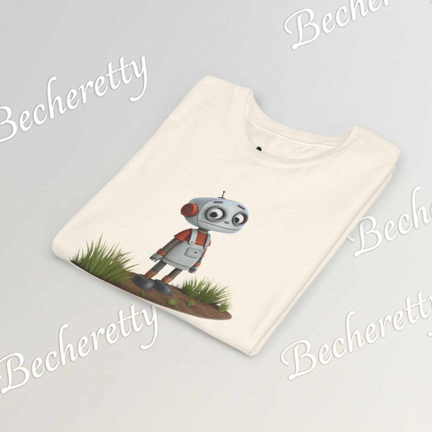 Youth T-Shirt short sleeve "Funny Robot Gaze" Graphic Becheretty - Casual Wear - Unique Kids Apparel