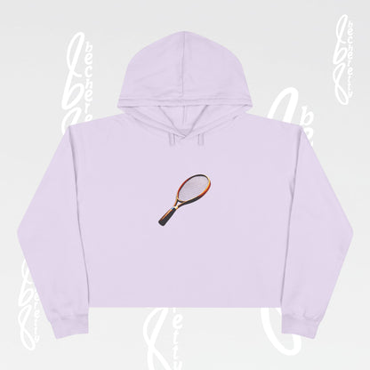 Tennis Crop Hoodie - Becheretty Graphic - Sporty Sweatshirt - Tennis Lover Gift, Casual Style, Tennis Apparel, Workout Hoodie