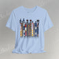Ancestral Strides - Graphic Tee Becheretty - African tribal art style - Woven with history, worn with pride.