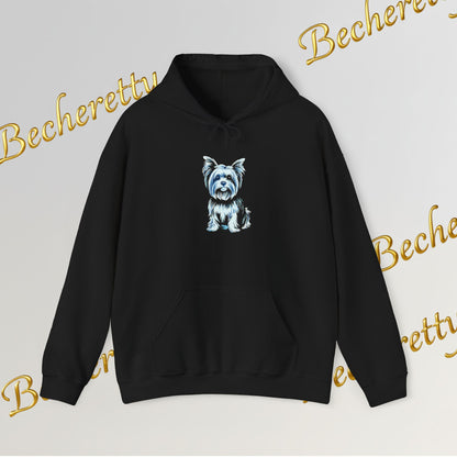 Yorkshire Hoodie- Art Graphic  Becheretty - A great gift idea for Yorkie lovers & friends.