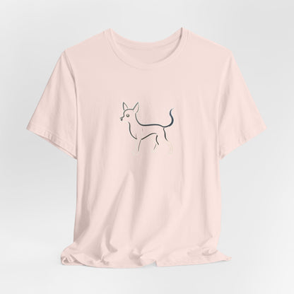 The Minimalist Muse: Chihuahua Line Art Tee Becheretty - "dog lovers"— less is often much more.