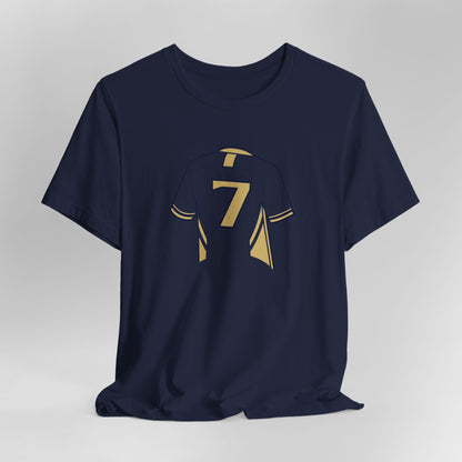 T-shirt - Number 7 GOAL - Art Graphic Minimalist Becheretty - Casual Wear - Team Spirit