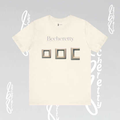 Modern Minimalist Graphic Tee - Becheretty - Artistic Everyday wear, Unique gift
