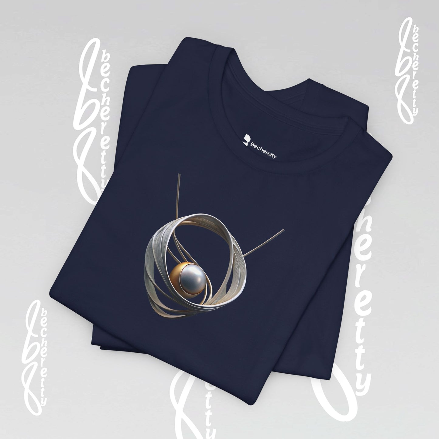 Modern Design "Necklace" Graphic T-Shirt Becheretty - Trendy Outfits, Casual Wear - Gift for Art Lovers - Unique Style
