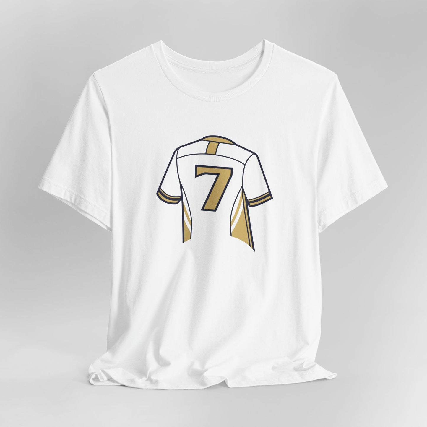 T-shirt - Number 7 GOAL - Art Graphic Minimalist Becheretty - Casual Wear - Team Spirit