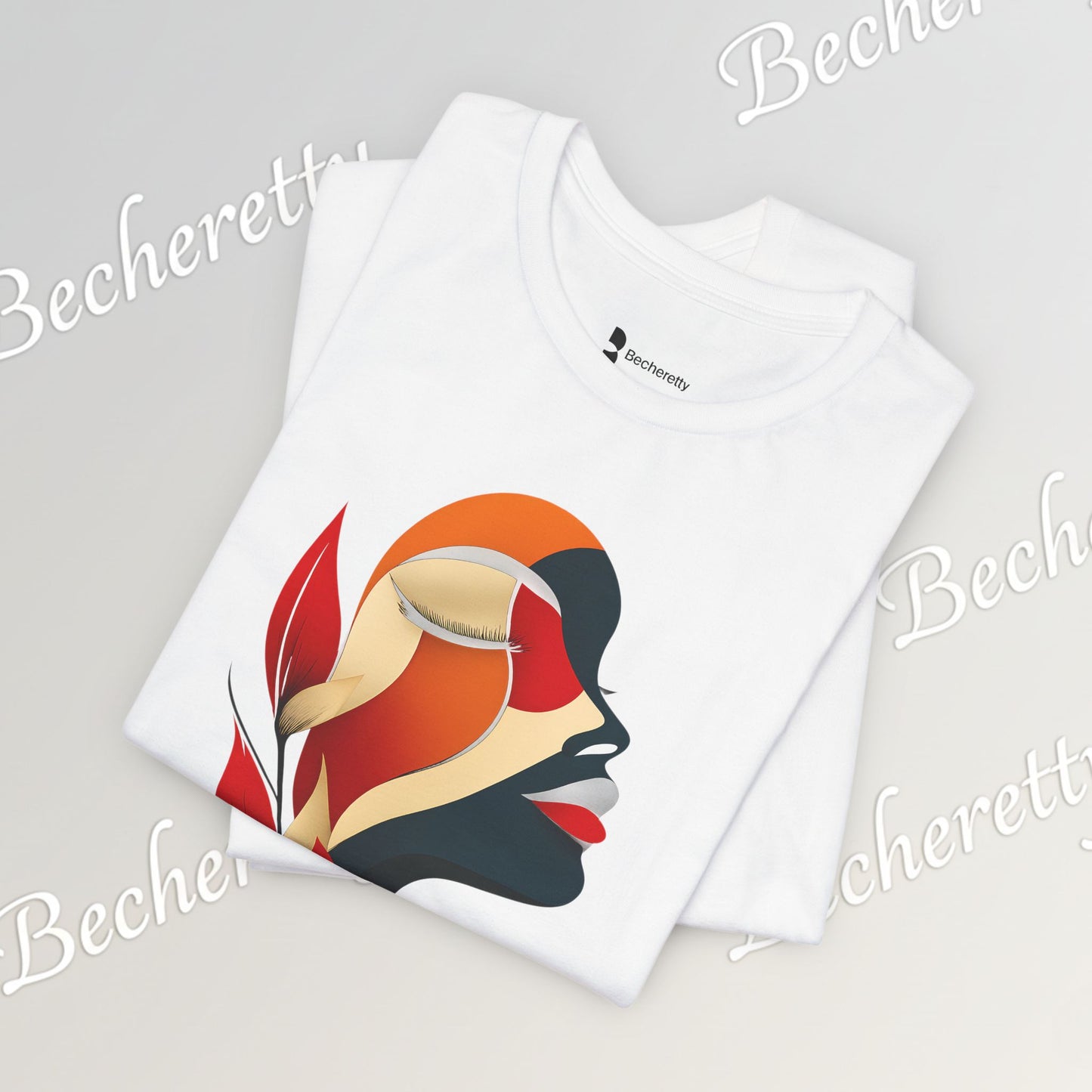 The "Abstract Muse" Graphic Tee Becheretty - Elevate your everyday rotation with a wearable work of art.