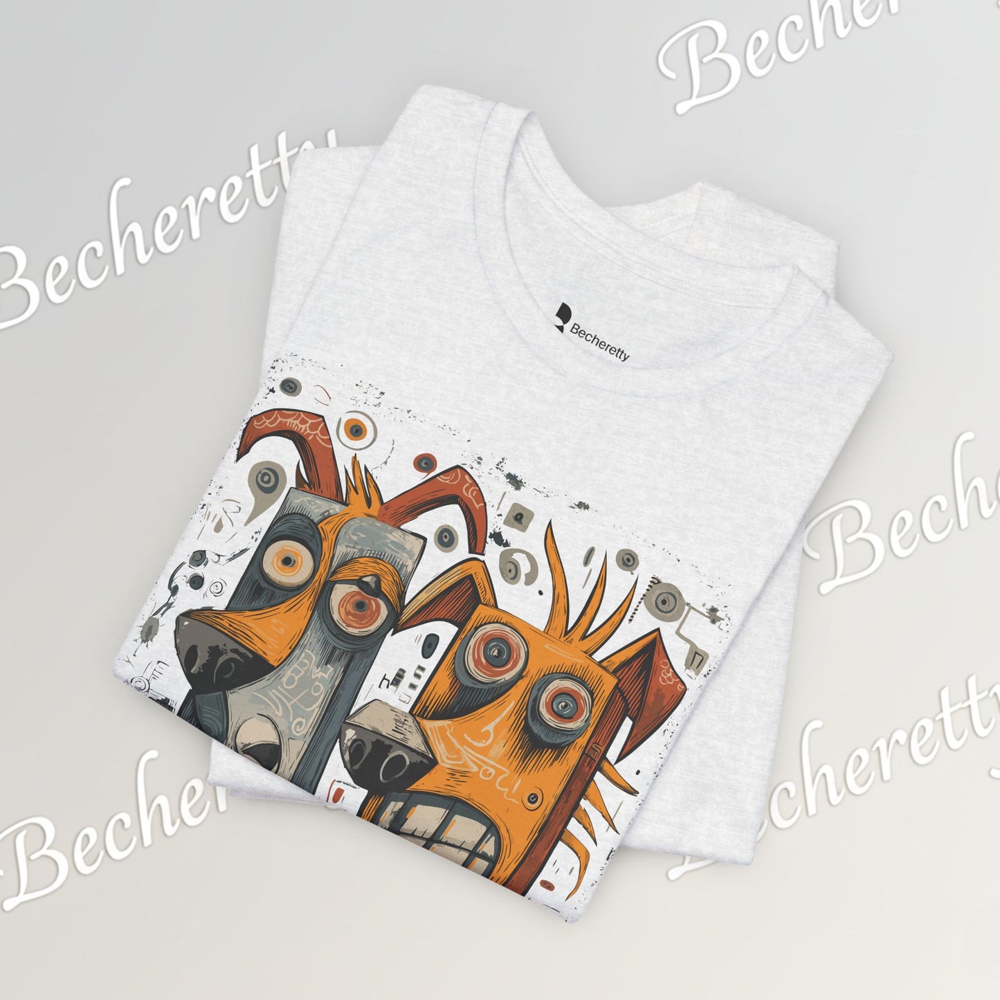 Twin Instincts T-shirt Becheretty - Perfect for art-driven fashion, and anyone who wears instinct as identity.