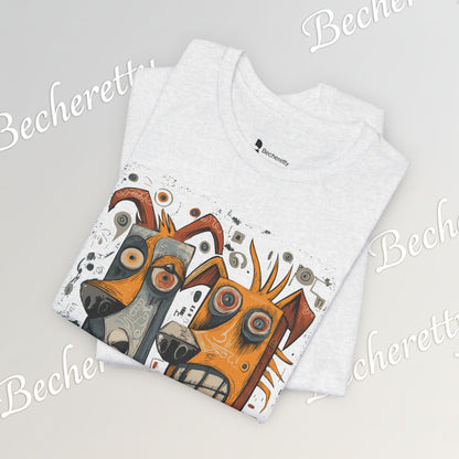 Twin Instincts T-shirt Becheretty - Perfect for art-driven fashion, and anyone who wears instinct as identity.