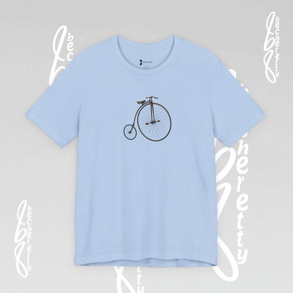 Retro Bicycle Graphic Tee Becheretty - Unisex Cotton T-Shirt, Perfect for Cycling Enthusiasts, Casual wear