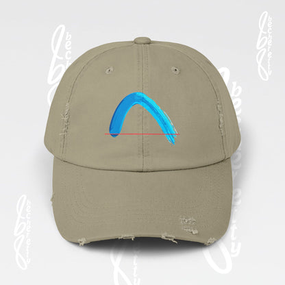 Distressed Cap - Abstract Design Art Graphic Becheretty - Unisex Headwear - Unique touch to everyday outfits