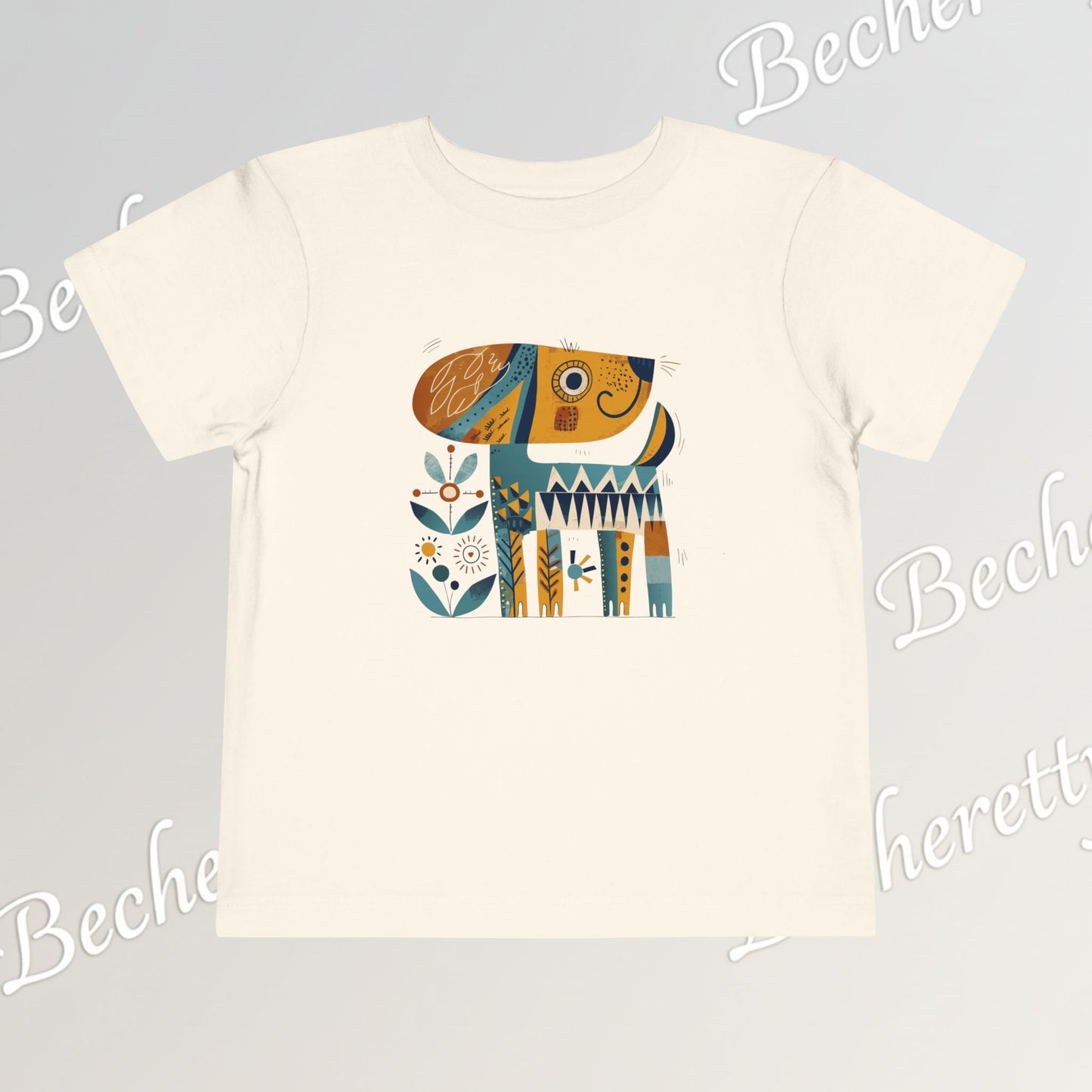 Artistic Doggie - Graphic Tee "Becheretty" for Toddlers -  Perfect gift for the little ones