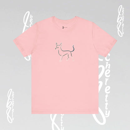 Chihuahua T-Shirt Unisex - Minimalist Art Graphic Becheretty - Trendy Tee - Casual Wear