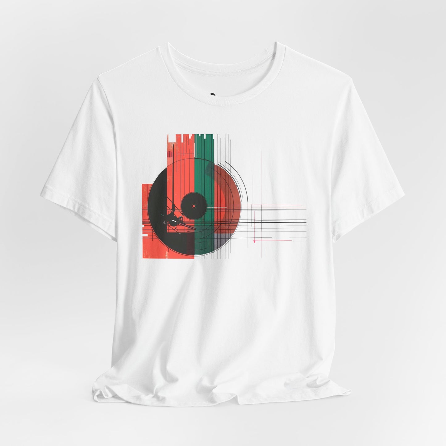 Minimalist Cubist Vinyl Tee - Art Graphic Becheretty - Spin your style in a new direction.